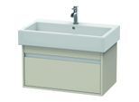 Duravit Ketho Waschtisch-Unterschrank KT668709191 75 x 44 cm, Taupe, 1 Auszug, wandhängend