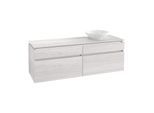 Villeroy & Boch Legato Waschtischunterschrank B675L0E8 160x55x50cm, mit LED-Beleuchtung, White Wood