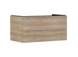 hansgrohe Xelu Q Waschtischunterschrank 54080700 980x485x550mm, 2 Schubkästen, Eiche Natur, mattweiß