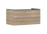 hansgrohe Xelu Q Waschtischunterschrank 54080000 980x485x550mm, 2 Schubkästen, Eiche Natur, chrom