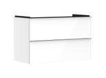 hansgrohe Xelu Q Waschtischunterschrank 54031000 980x605x475mm, 2 Schubladen, weiß hochglanz, chrom