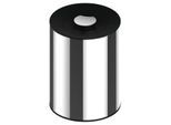 Keuco Plan Abfallbehälter 04989010037 5 l, Deckel schwarzgrau, Chrom-finish