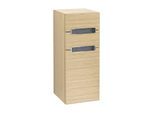 Villeroy und Boch Subway 2.0 Seitenschrank A7121SVJ 35,6x85,7cm, links, Griff chrom, weiss, nordic oak