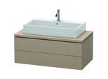 Duravit L-Cube Waschtisch-Unterschrank LC581907575 102 x 54,7 cm, leinen, für Konsole, 2 Schubkästen