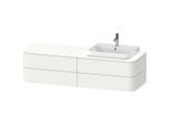 Duravit Happy D.2 Waschtisch-Unterschrank HP4973R3636 40,8 x 160 x 55 cm, 4 Schubkästen, für Aufsatzbecken, rechts, weiß seidenmatt