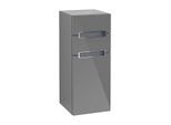 Villeroy und Boch Subway 2.0 Seitenschrank A7120RFP 35,6x85,7cm, links, Griff silbermatt, silbergrau, glossy grey