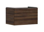 hansgrohe Xelu Q Waschtischunterschrank 54057000 780x485x550mm, mit Schubkasten, Nussbaum dunkel, chrom