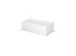 Bette BetteLux Silhouette Badewanne 3460-001CERVS 170x85x45cm, Eckeinbau links, mit Schürze, pergamon