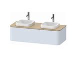 Duravit Happy D.2 Waschtisch-Unterschrank HP4943B9797 35,4 x 130 x 55 cm, 1 Auszug, für Konsole, lichtblau seidenmatt