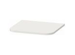 Duravit Happy D.2 Abdeckplatte HP030003939 40,3 x 36,4 cm, für Halbhochschränke, nordic weiß seidenmatt