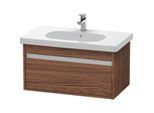 Duravit Ketho Waschtisch-Unterschrank KT666702121 80 x 45,5 cm, nussbaum dunkel, 1 Auszug, wandhängend