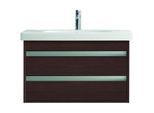 Duravit Ketho Waschtisch-Unterschrank KT664705353 80 x 45,5 cm, kastanie dunkel, 2 Schubkästen, wandhängend