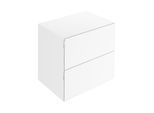 Keuco Edition 11 Art Sideboard 32542310801 80x70x49cm, 2 Frontauszüge, Innenbeleuchtung, Lack seidenmatt, Glas satiniert, weiß