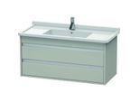 Duravit Ketho Waschtisch-Unterschrank KT664500707 100 x 45,5 cm, betongrau matt, 2 Schubkästen, wandhängend