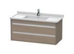 Duravit Ketho Waschtisch-Unterschrank KT664503535 100 x 45,5 cm, Eiche terra, 2 Schubkästen, wandhängend