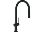 hansgrohe Talis M54 Küchenarmatur 72801670 mit Ausziehbrause 2jet, sBox, mattschwarz