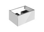 Keuco Waschtischunterschrank Edition 11 Art 32511350801 80x35x49cm, 1 Frontauszug, Innenbeleuchtung, Lack seidenmatt, Glas, manhattan