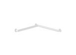 Hewi System 900 Duschhandlauf 900.35.10460DX Edelstahl pulverbeschichtet weiß tiefmatt, 765 x 765 mm, Ausführung links