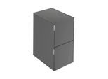 Keuco Edition 11 Art Sideboard 32542870400 40x70x49cm, 2 Frontauszüge, Glas satiniert, smoke