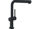 hansgrohe Spültisch-Einhebelmischer 72809670 mit Ausziehauslauf, 1jet, mattschwarz