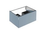 Keuco Waschtischunterschrank Edition 11 Art 32511860801 80x35x49cm, 1 Frontauszug, Innenbeleuchtung, Glas satiniert, blue satin