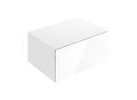 Keuco Edition 11 Art Sideboard 32541300801 80x35x49cm, 1 Frontauszug, Innenbeleuchtung, Lack seidenmatt, Glas, weiß