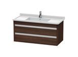 Duravit Ketho Waschtisch-Unterschrank KT664505353 100 x 45,5 cm, kastanie dunkel, 2 Schubkästen, wandhängend