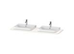 Duravit Happy D.2 Waschtisch-Konsole HP032HB2222 160 x 55 cm, mit 2 Ausschnitten, weiß hochglanz
