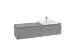 Villeroy & Boch Legato Waschtischunterschrank B69000FP 160x38x50cm, Glossy Grey