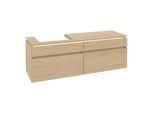 Villeroy & Boch Legato Waschtischunterschrank B689L0VJ 160x55x50cm, mit LED-Beleuchtung, Nordic Oak