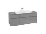 Villeroy & Boch Legato Waschtischunterschrank B69900FP 140x55x50cm, Glossy Grey