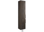 Burgbad Eqio Hochschrank HSBA035LF2012 35 x 176 x 32 cm, Marone Dekor Trüffel, 2 Türen, links