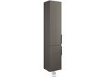 Burgbad Eqio Hochschrank HSFB035LF2010 35x176x32cm, grau hochglanz, 2 Türen, links