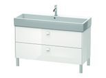 Duravit Brioso Waschtischunterschrank BR443702222 1184x459mm, Weiß Hochglanz, 2 Auszüge