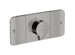 hansgrohe Axor One Fertigmontageset 45712330 Unterputz-Thermostatmodul, 2 Verbraucher, polished black chrome