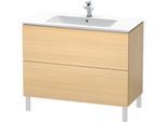 Duravit L-Cube Waschtisch-Unterschrank LC662707171 102 x 48,1 cm, mediterane eiche, 2 Auszüge, stehend
