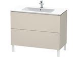 Duravit L-Cube Waschtisch-Unterschrank LC662709191 102 x 48,1 cm, taupe matt, 2 Auszüge, stehend