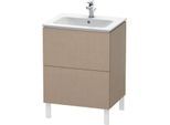 Duravit L-Cube Waschtisch-Unterschrank LC662507575 62 x 48,1 cm, leinen, 2 Auszüge, stehend