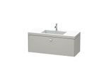 Duravit Brioso c-bonded Waschtisch mit Unterbau BR4603O1007, 120x48cm, Betongrau/Chrom, 1 Hahnloch