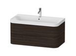 Duravit Happy D.2 Plus Möbelwaschtisch HP4348O6969 97,5 x 49 cm, 1 Hahnloch, nussbaum gebürstet, 2 Schubkästen