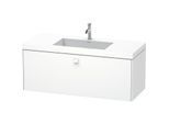 Duravit Brioso c-bonded Waschtisch mit Unterbau BR4603O1818, 120x48cm, Weiß Matt, 1 Hahnloch