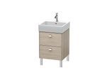 Duravit Brioso Waschtischunterbau BR443201031 484x459mm, Pine Silver/Chrom, 2 Auszüge
