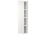 Duravit DuraStyle Hochschrank DS1248L2243 50x24x180cm, Tür links, weiß hochglanz/basalt matt