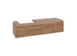 Villeroy und Boch Legato Waschtischunterschrank B68800RH 160x38x50cm, Waschtisch links, Kansas Oak
