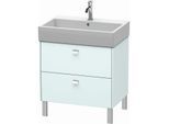 Duravit Brioso Waschtischunterbau BR443401009 684x459mm, Lichtblau Matt/Chrom, 2 Auszüge