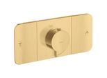 hansgrohe Axor One Fertigmontageset 45712250 Unterputz-Thermostatmodul, 2 Verbraucher, brushed gold optic
