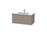 Duravit Brioso c-bonded Waschtisch mit Unterbau BR4602N4343, 100x48cm, Basalt Matt, ohne Hahnloch