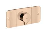 hansgrohe Axor One Fertigmontageset 45712300 Unterputz-Thermostatmodul, 2 Verbraucher, polished red gold
