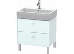 Duravit Brioso Waschtischunterbau BR443400909 684x459mm, Lichtblau Matt, 2 Auszüge