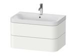 Duravit Happy D.2 Plus Möbelwaschtisch HP4347O3636 77,5 x 49 cm, 1 Hahnloch, weiß seidenmatt, 2 Schubkästen